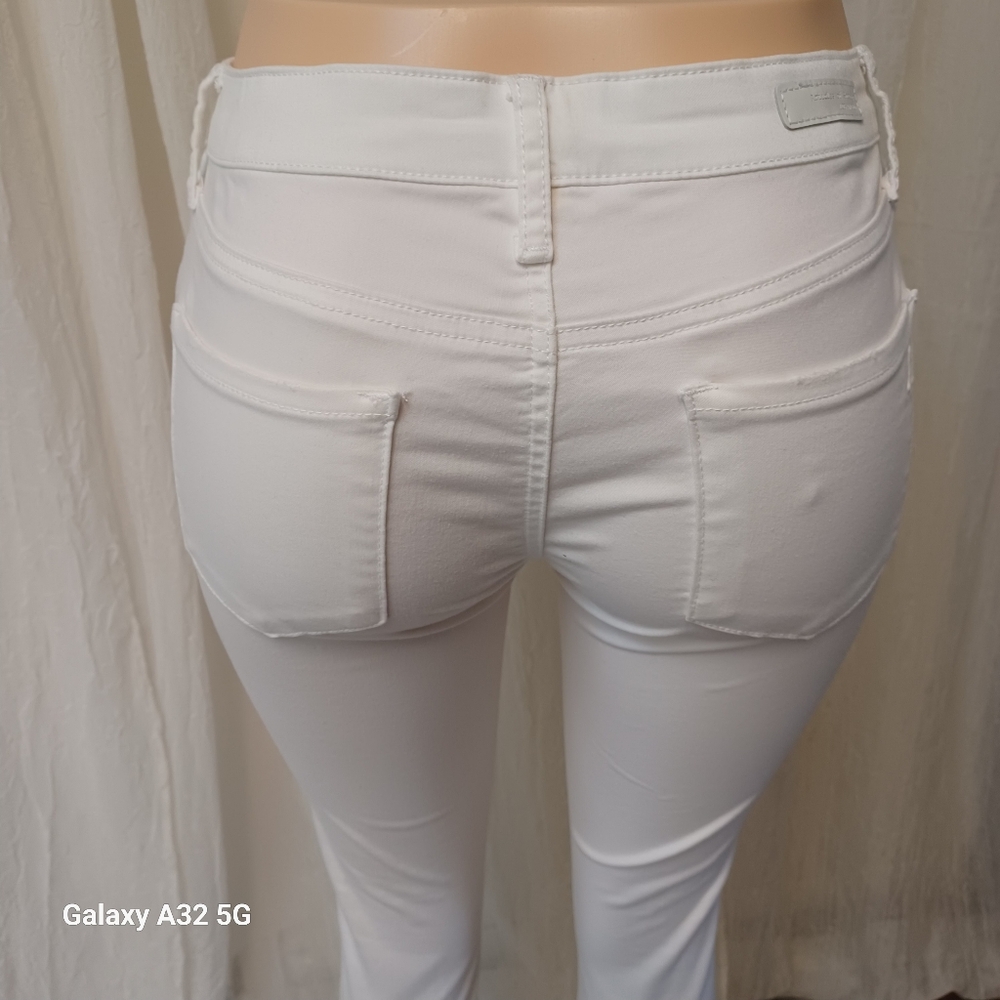 Articles Of Society Women Size 26 White Ankle Cropped Jeans Pant - Picture 4 of 16